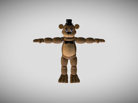  弗雷迪法兹熊3d模型 