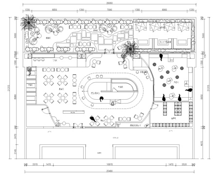 最新宠物店平面施工图设计cad施工图