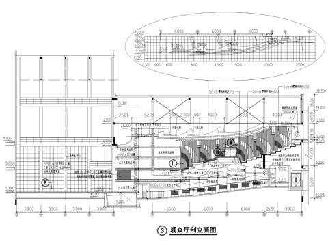 戏院观众厅室内装饰CAD施工图集cad施工图
