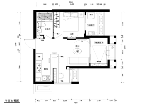 凯龙地产2#8单元样板房室内装饰CAD施工图整套cad施工图