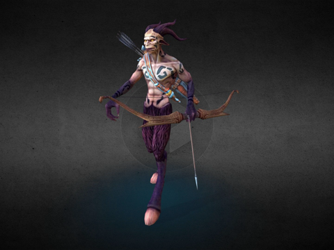  巫师对决  角色  农牧神3d模型3d模型 