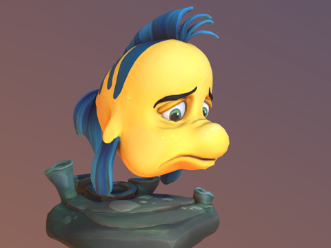  小美人鱼 2019版3d模型 