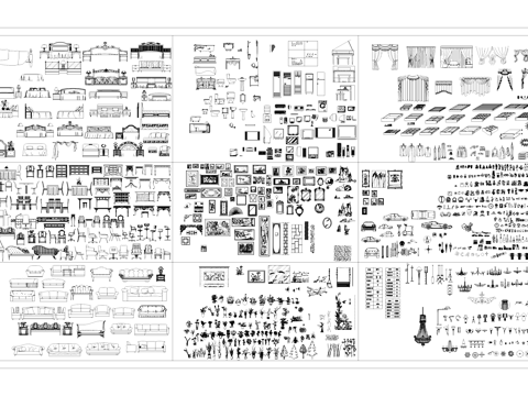 常用工装综合图库CADcad施工图