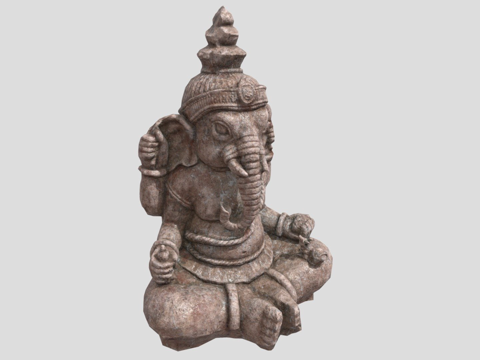  象头神雕像3d模型 