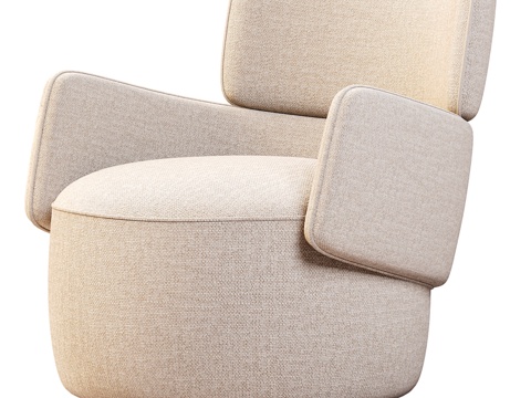  现代单椅3d模型 