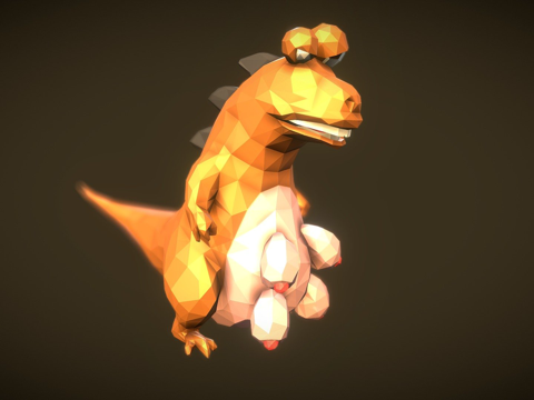  恐龙胖胖搞笑3d模型 