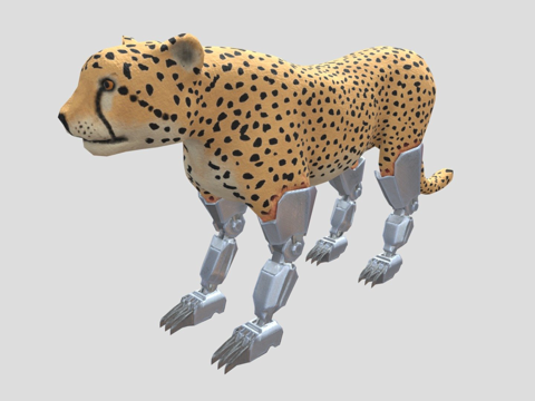  赛博猎豹3d模型 