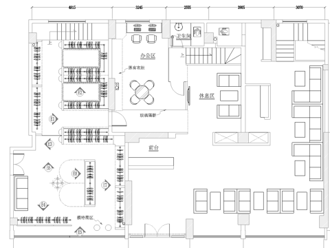 婚纱店 最新全套施工图设计cad施工图