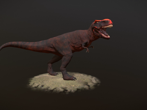  咆哮霸王龙3d模型 