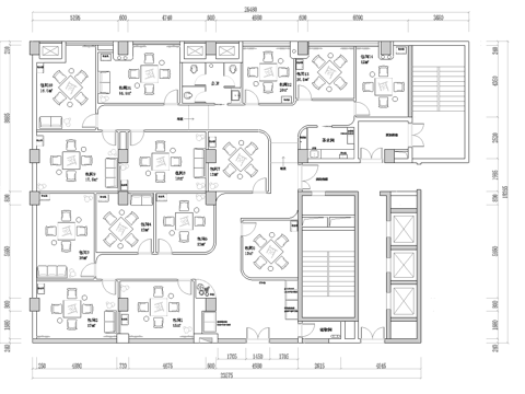 300平棋牌室 茶楼 最新平面施工图设计cad施工图