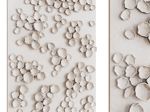  现代装饰墙3d模型 