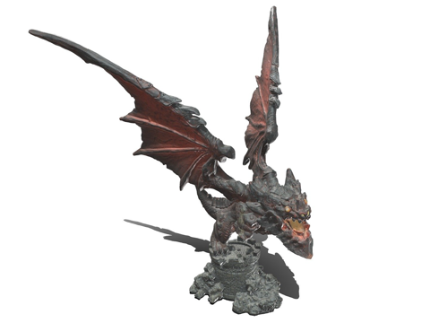  魔兽世界死亡之翼雕像扫描3d模型 