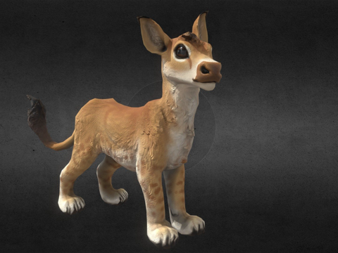  幼狮  生物  游戏资源3d模型 