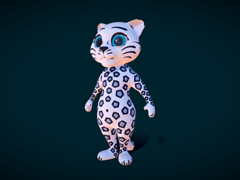  雪豹雪豹3d模型 