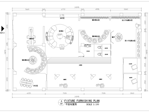 婚纱店 最新全套施工图设计cad施工图