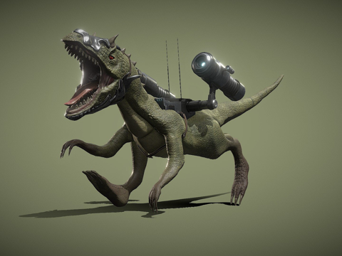  战争恐龙  已绑定3d模型 