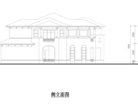  别墅建筑自建房 最新全套施工图设计cad施工图 