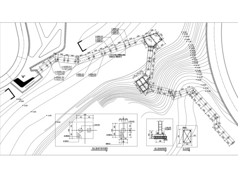 登山木栈道景观CAD施工详图集cad施工图cad施工图