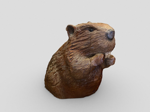  第363天  木制河狸3d模型 