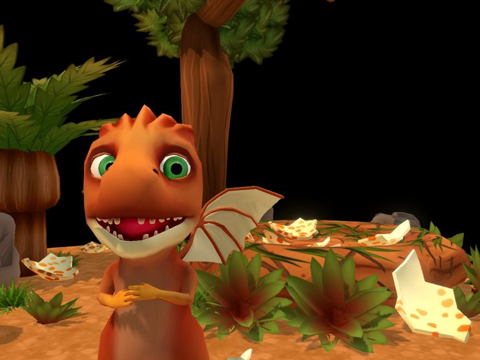  孵化  恐龙场景带动画3d模型 