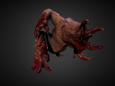  粉红重想3d模型 