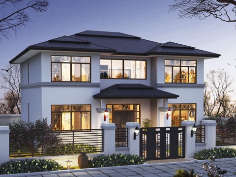 别墅自建房 最新全套施工图设计cad施工图