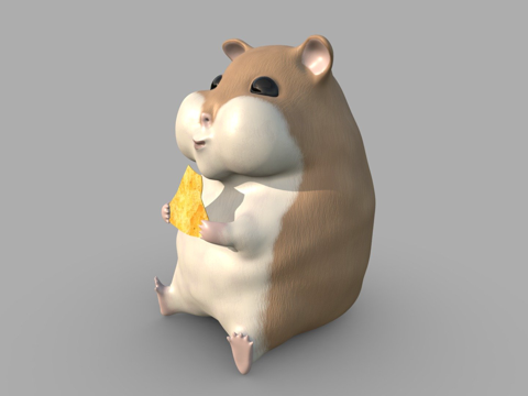  肥仓鼠贝里3d模型 