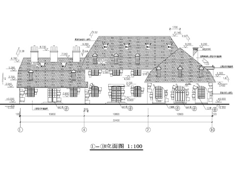 法式乡村街化妆品商店建筑CAD施工图cad施工图