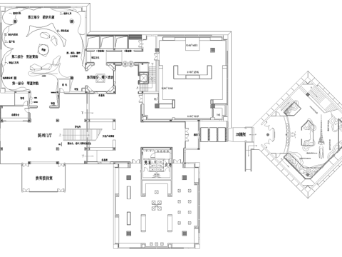 博物馆 纪念馆 展厅 最新全套施工图设计cad施工图