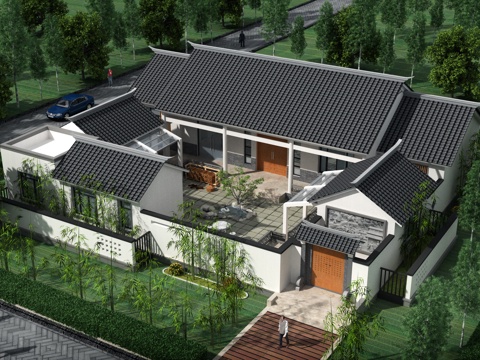 四合院自建房 最新全套施工图设计cad施工图