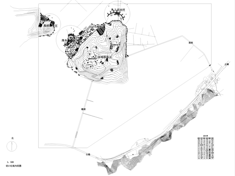岛屿旅游度假区景观规划平面CAD施工图cad施工图