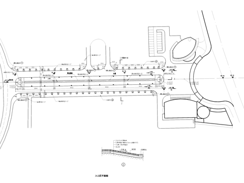 入口水渠景观节点CAD施工图cad施工图