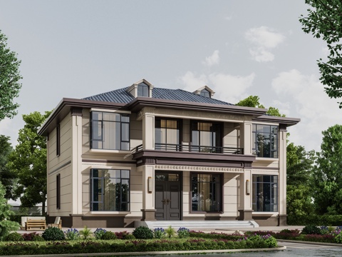  别墅建筑自建房 最新全套施工图设计cad施工图 