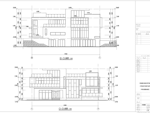 别墅建筑外观  最新全套施工图设计cad施工图