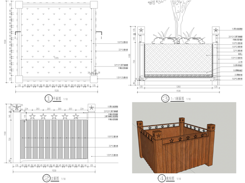 花箱 树池 CAD施工图cad施工图