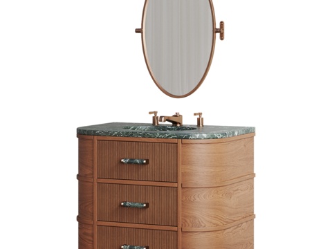  现代卫浴柜3d模型 