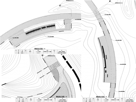 景观给排水雾喷平面图 喷头安装大样 系统流程图 CADcad施工图