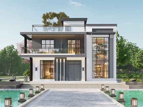 别墅建筑自建房 最新全套施工图设计cad施工图