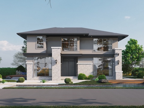  别墅建筑自建房 最新全套施工图设计cad施工图 