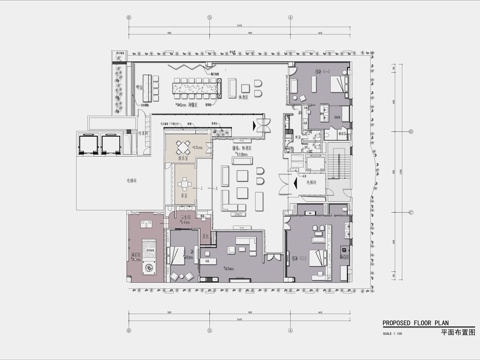 主题民宿 最新平面施工图设计cad施工图