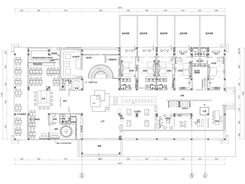 休闲娱乐民宿 最新全套施工图设计cad施工图