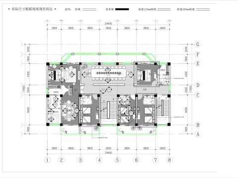 休闲娱乐民宿 最新全套施工图设计cad施工图