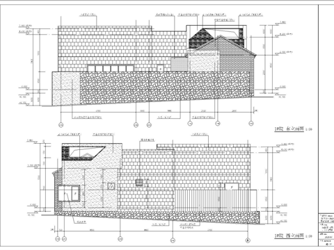 自建房外观 最新全套施工图设计cad施工图