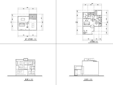 度假民宿建筑 最新全套施工图设计cad施工图