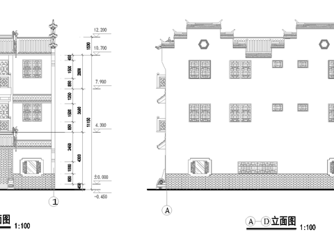 别墅自建房 最新全套施工图设计cad施工图