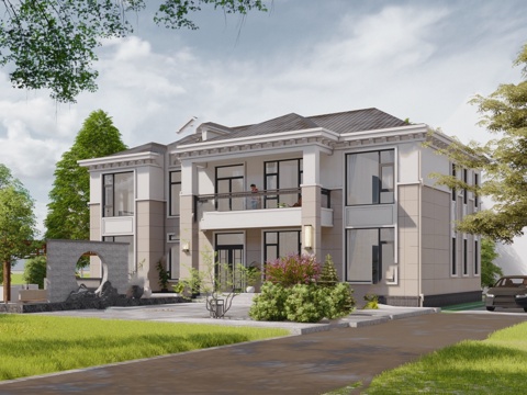 别墅建筑自建房 最新全套施工图设计cad施工图