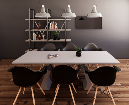 室内场景座椅组合su模型