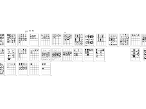 建筑硬装构造综合CAD图块图库cad施工图
