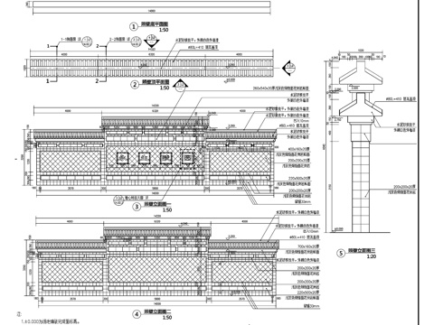 古建照壁CAD施工图cad施工图