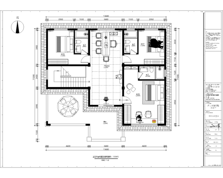 休闲娱乐民宿 最新平面施工图设计cad施工图